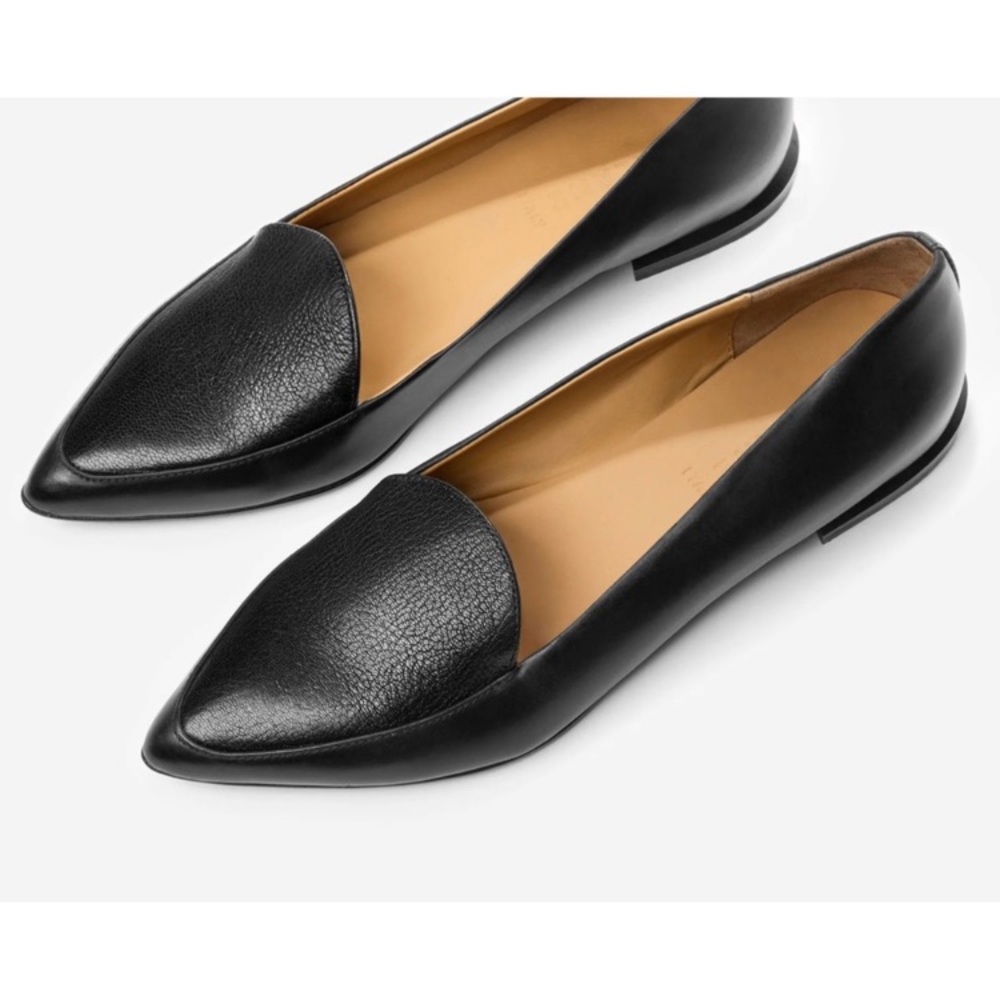 EVERLANE The Modern Point Leather Flats